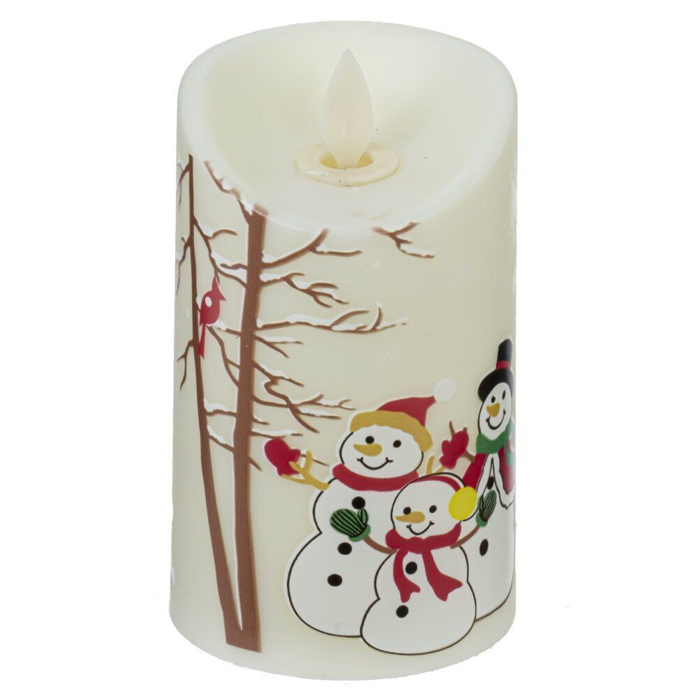 GAEM Изделие декоративное "Свеча" (подсвет, AAAх3 н/п) L7,5 W7,5 H12,5 см, 2в.