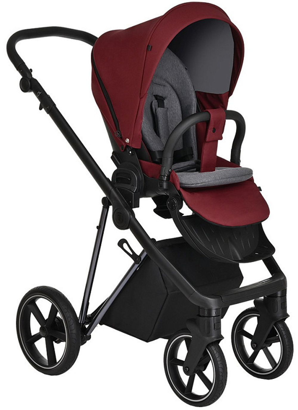 Детская коляска Roan Sol Luxury 3 в 1 с автокреслом Tutis Elo Lux Black RSL/4041 Porto/Nikiel