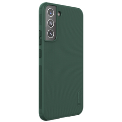 Усиленный чехол зеленого цвета от Nillkin для Samsung Galaxy S22, серия Super Frosted Shield Pro