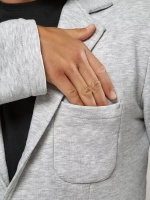 Пиджак-блейзер без подкладки со шлицей