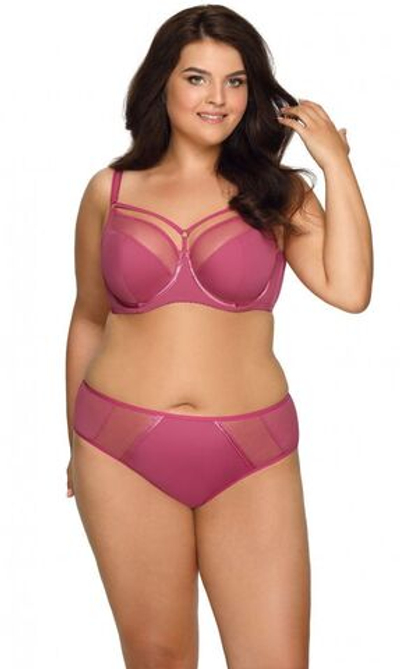 Трусики-слипы со вставками из сетки (Размер: XXL) (Цвет: розовый)