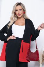 Жакет "На стиле" (блэк/рэд) Б7162 LT Collection (Акция)