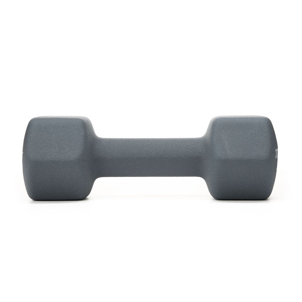 Гантель TORRES 4 кг, PL522504, металл в неопреновой оболочке, форма шестигранник, серый