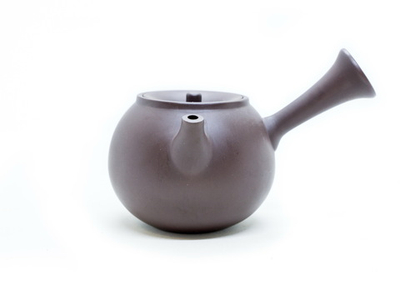 243081 Чайник ИСИН "Бекас" с боковой ручкой 140 мл, глина, коричневый