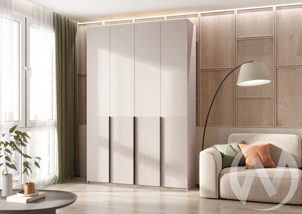 Шкаф 4-х ств.(1600) с доп.ящиками Марвэл (кашемир)