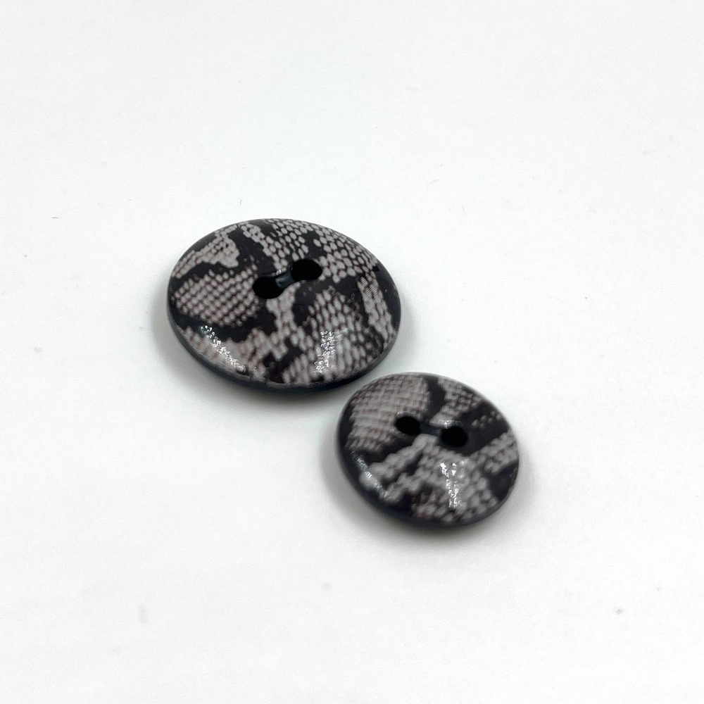 Пуговицы змея черно-белый