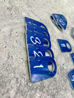 Номерки для ключей акрил 3х5 см