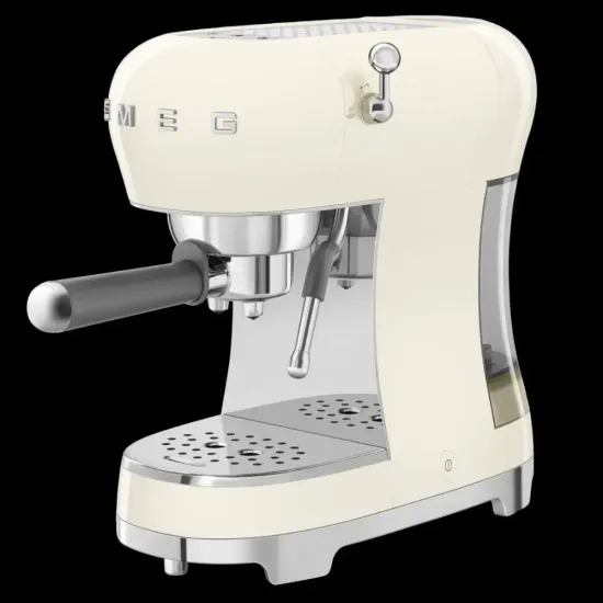 Кофемашина-эспрессо SMEG ECF02CREU, кремовый, ретро / 1350 Вт / 15 бар