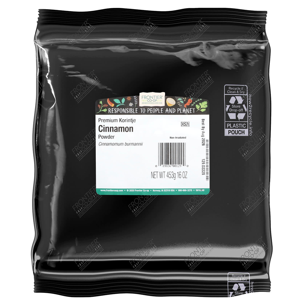 Frontier Co-op, Коричный порошок премиального качества, 453 г (16 унций)