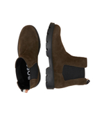 Кожаные челси adley BOSS BLACK - хаки(50503675)