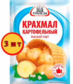 Крахмал картофельный "Трапеза" 100 г х 3шт.