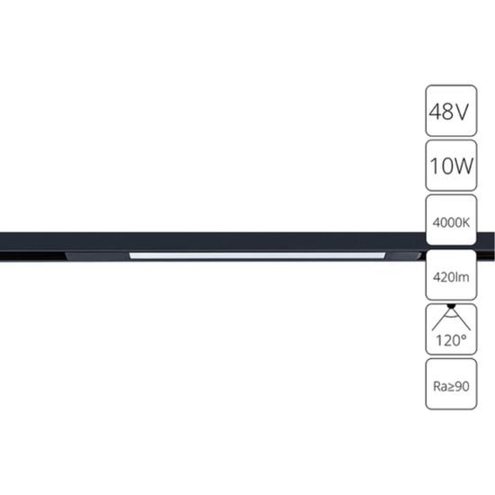 A7263PL-1BK СВЕТИЛЬНИК ПОТОЛОЧНЫЙ OPTIMA 48В 10Вт 420Лм 4000К 90+ 120°