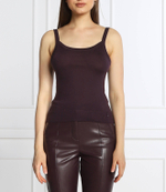 льняной топ Patrizia Pepe - фиолетовый(8K0071 KM36)