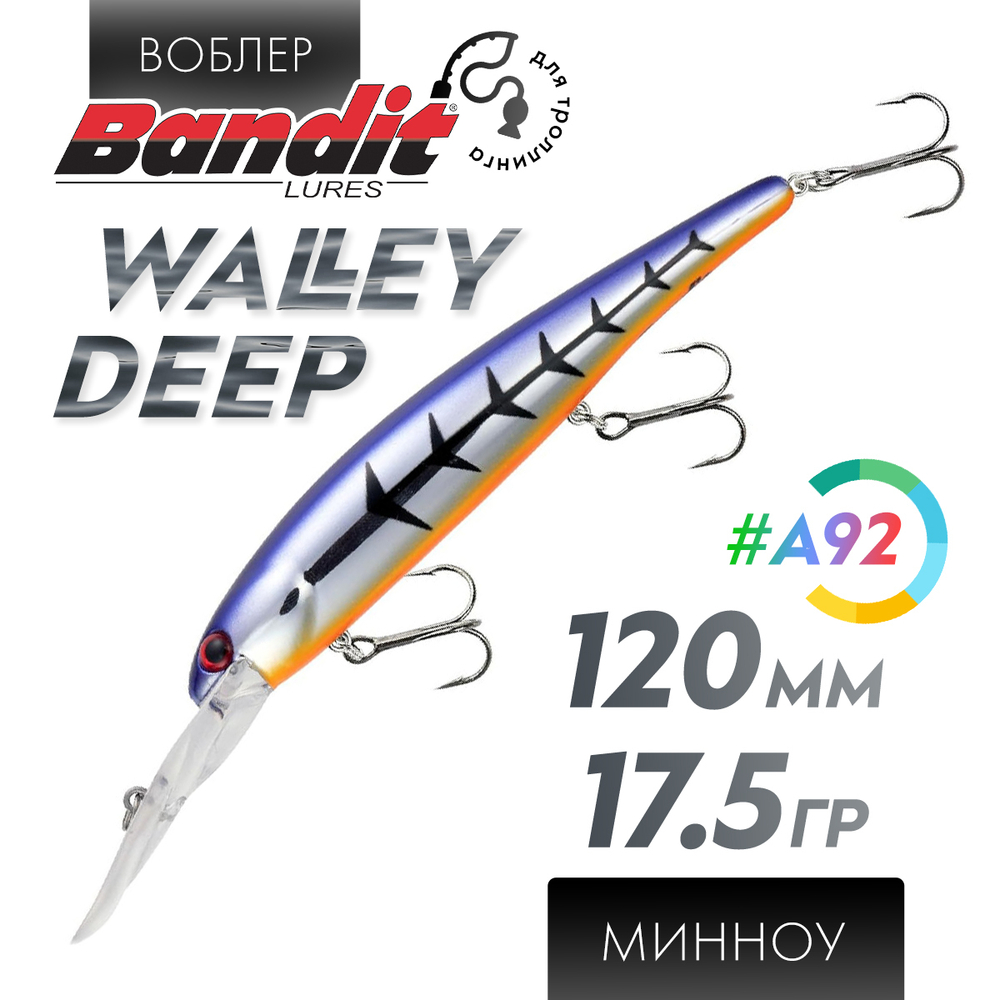 Воблер Bandit Walleye Deep (120мм, 17.5гр)