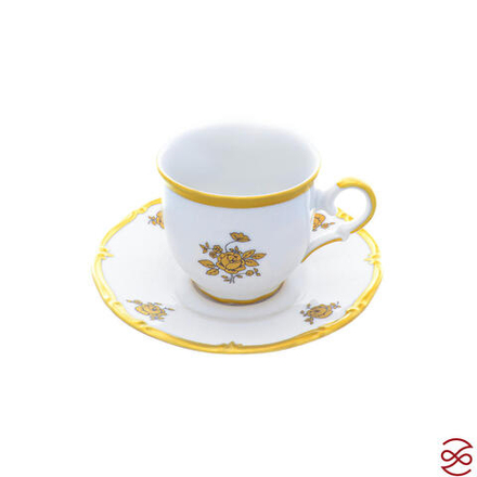 Набор мокка кофейных пар Queen's Crown Золотая роза 110 мл (6пар)