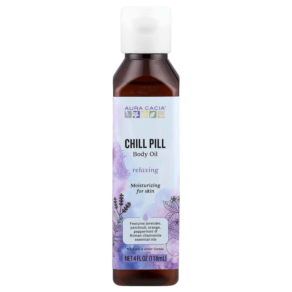 Aura Cacia, масло для тела, успокаивающая таблетка, 118 мл (4 жидк. унции)