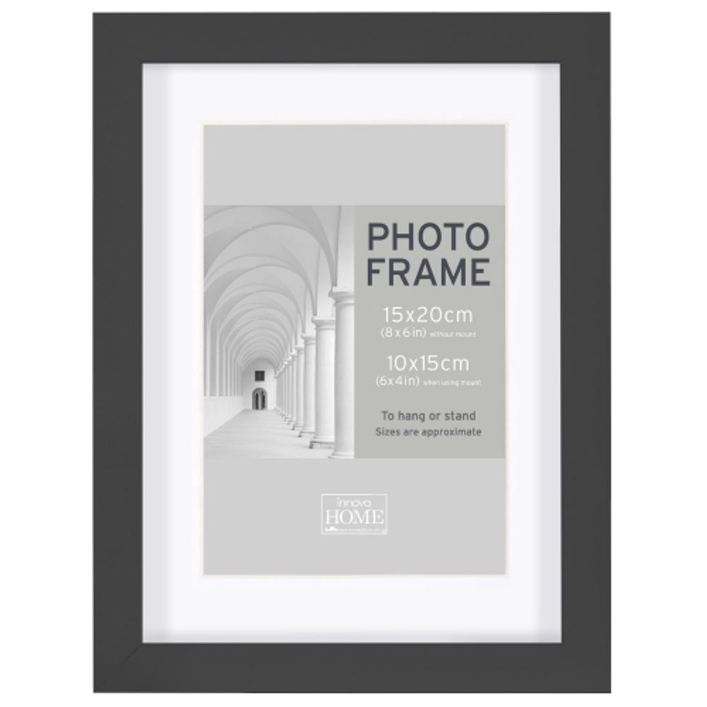 Innova PI01495 фоторамка 15*20 cm Block frame под фото 10*15 см, черный, МДФ | Innova