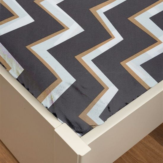 Простыня Агата коричневая , полисатин  240x220  Domtekc