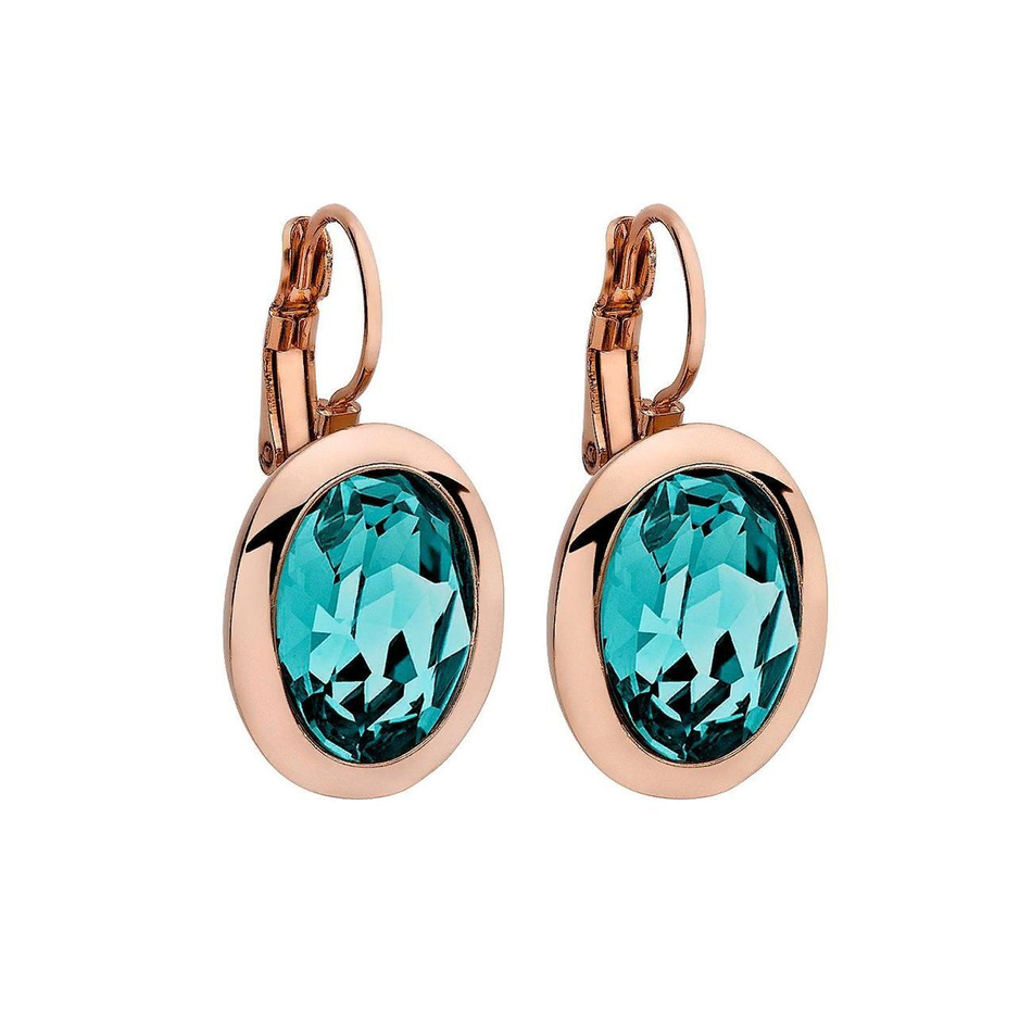 Серьги Qudo Tivola Light Turquoise 303080 BL/RG