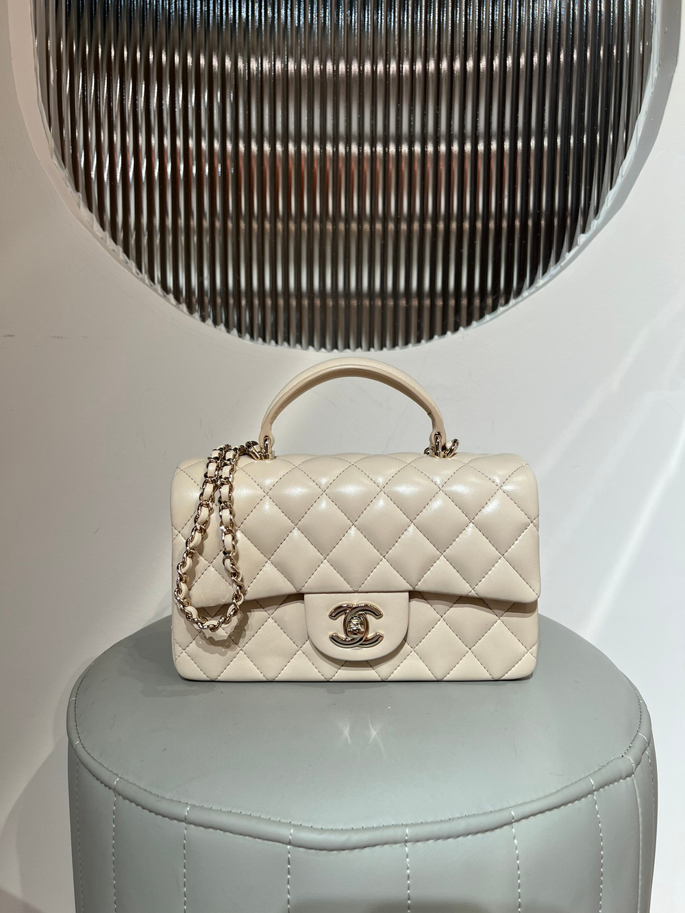 Chanel Mini Classic Handbag With Top Handle 20 cm