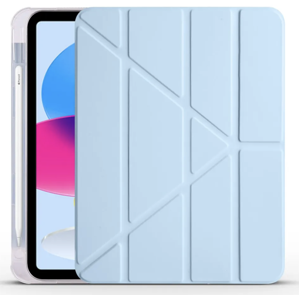 Чехол iPad 10.9" 10th 2022 WiWU Protective Case с крышкой (TPU), голубой