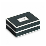 Запонки Dalvey, сталь, белый оникс