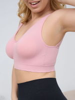 Набор из 3 бесшовных топов-бралеттов (Размер: 3X) (Цвет: разноцветный)