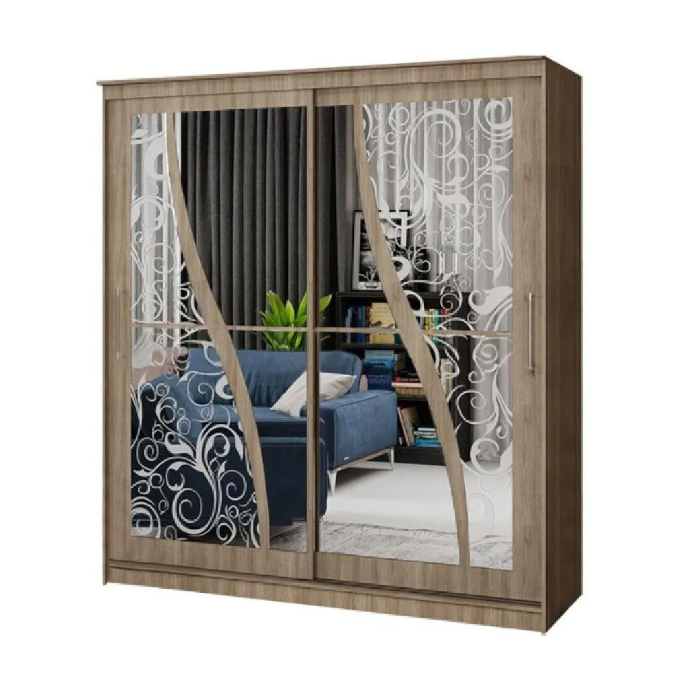 Шкаф-купе Элегант №2 1,5 Ясень шимо темный