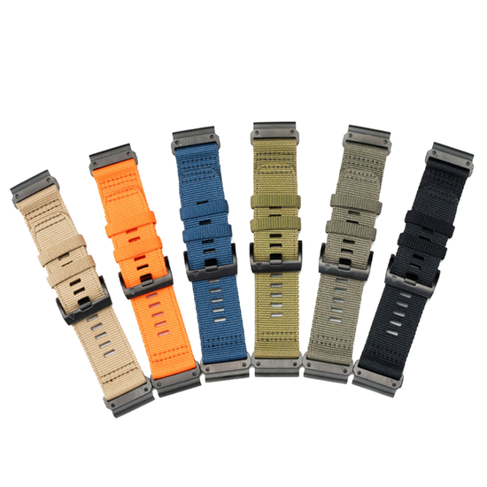 Ремешок QuickFit 26 мм для Garmin (циферблат 51мм) нейлоновый тактический (Койот)