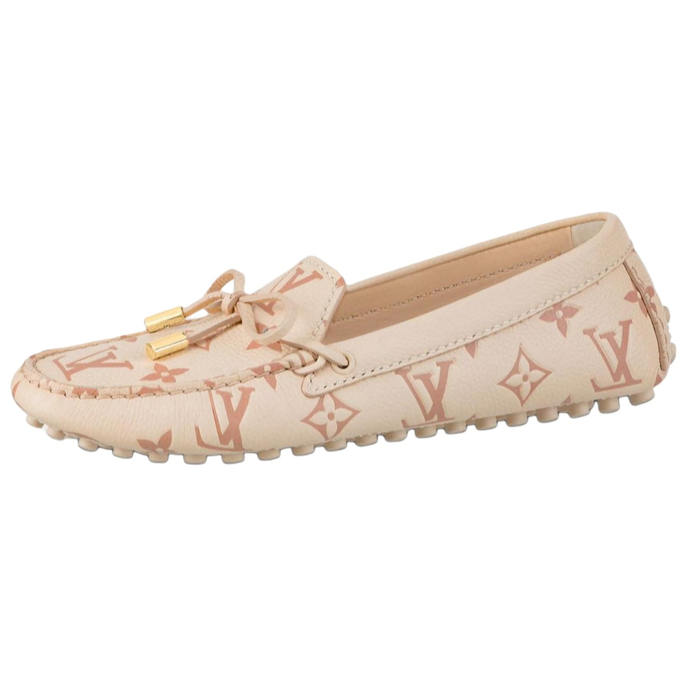 LOUIS VUITTON Gloria Gommino Loafers Women"s Pink