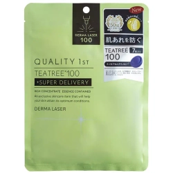 QUALITY Маска дерма лазер с маслом чайного дерева Tea Tree 100 - 1st DERMA LASER SUPER TEATREE100, 7 шт