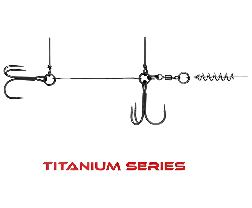 Оснастка титановый стингер со спиралью Vido Craft Spring Lock Big Size