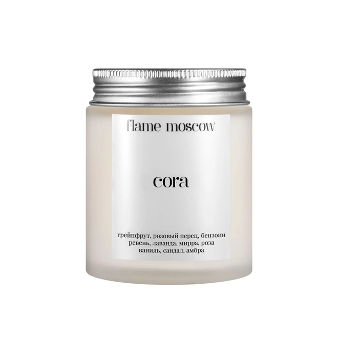 Ароматическая свеча FLAME MOSCOW matte candle Cora