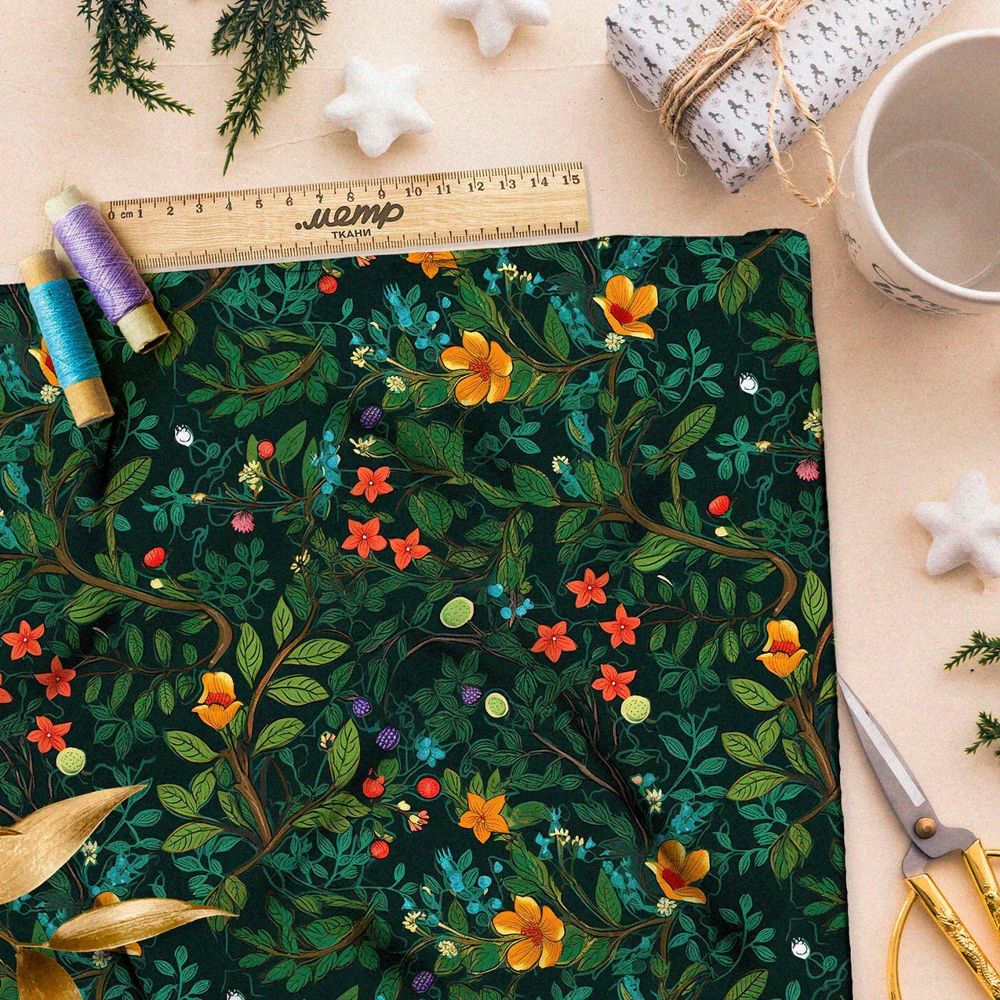 Ткань премиум дюспо ночная мелодия