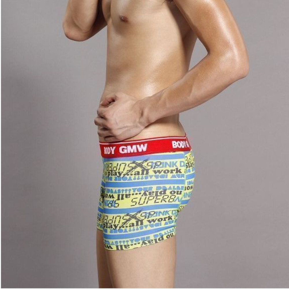 Мужские трусы боксеры GMW Yellow Blue Boxer