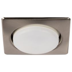 Светильник встраиваемый ЭРА KL71 SN /1 (к) под лампу GX53 сатин никель термокольцо в комплекте | Встраиваемые светильники Для ламп GX53