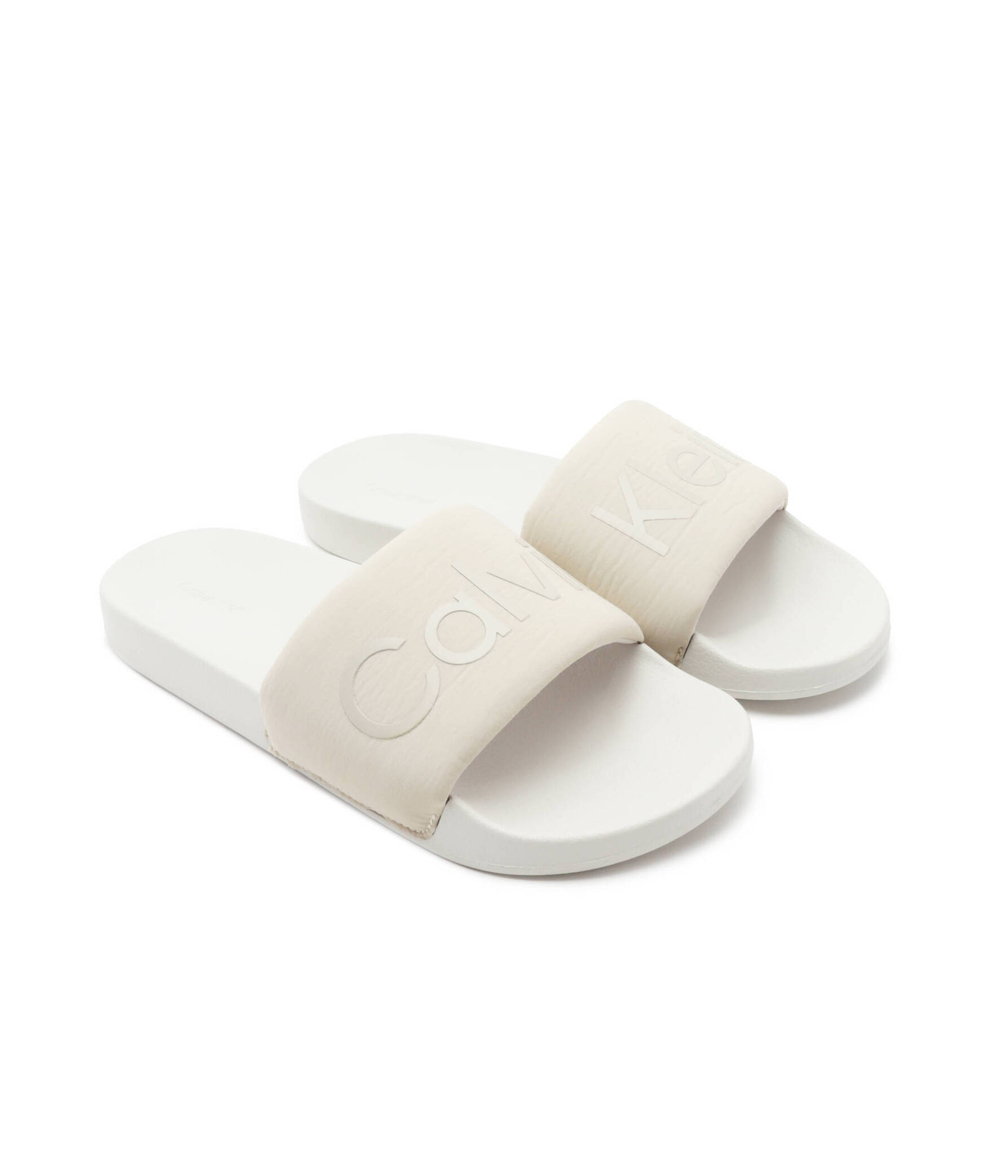 Шлепанцы POOL SLIDE TXT Calvin Klein - экрю(HM0HM00962)