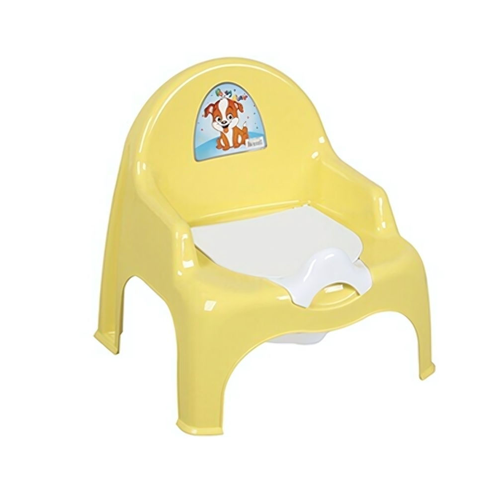 Детский кресло-горшок для детей желтый