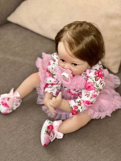 Кукла Реборн мягконабивная 55см в пакете (FA-184)