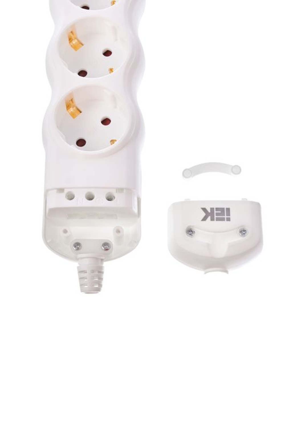 Колодка удлинителя 6-мест. с заземл. РПр06 IEK WYP10-D-KP-16-06-ZS-K01