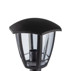 Садово-парковый светильник ЭРА «Валенсия 3» НТУ 07-40-004 черный 6-гранный напольный IP44 Е27 max 60Вт | Садово-парковые светильники