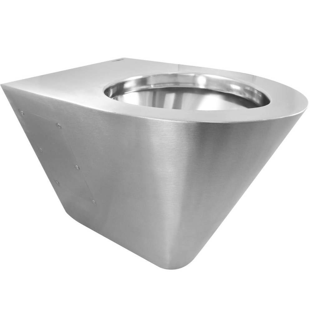 Унитаз подвесной нерж. сталь NOFER 13018.B глянцевый