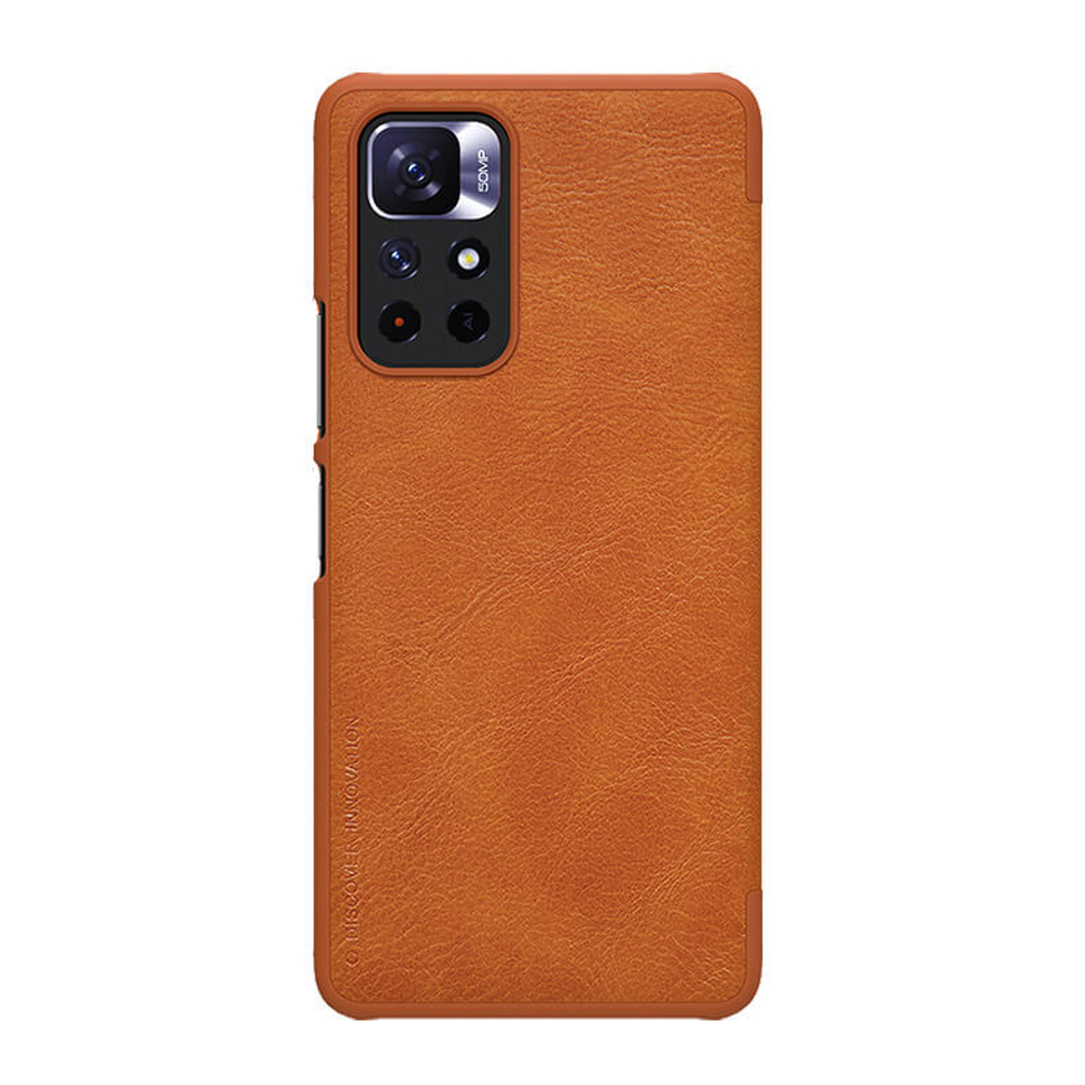 Кожаный чехол-книжка Nillkin Leather Qin для Xiaomi Poco M4 Pro 5G