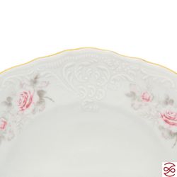 Набор салатников Bernadotte Серая роза золото 16 см(6 шт)