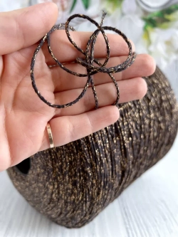 Пряжа хлопковая с люрексом