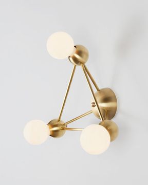 LINA 03-LIGHT SM TRIANGLE SCONCE