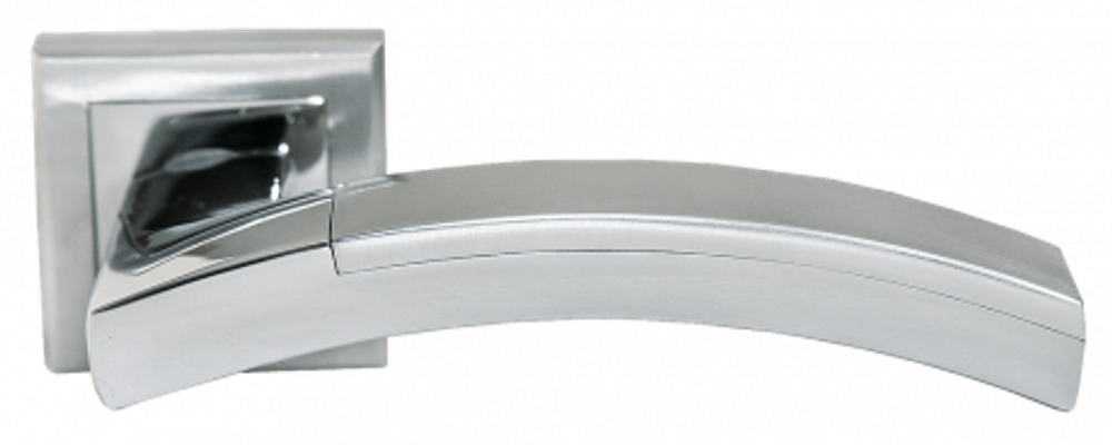 Дверные ручки MORELLI MH-17 SC/CP-S LLOYDS Цвет - Матовый хром/полированный хром