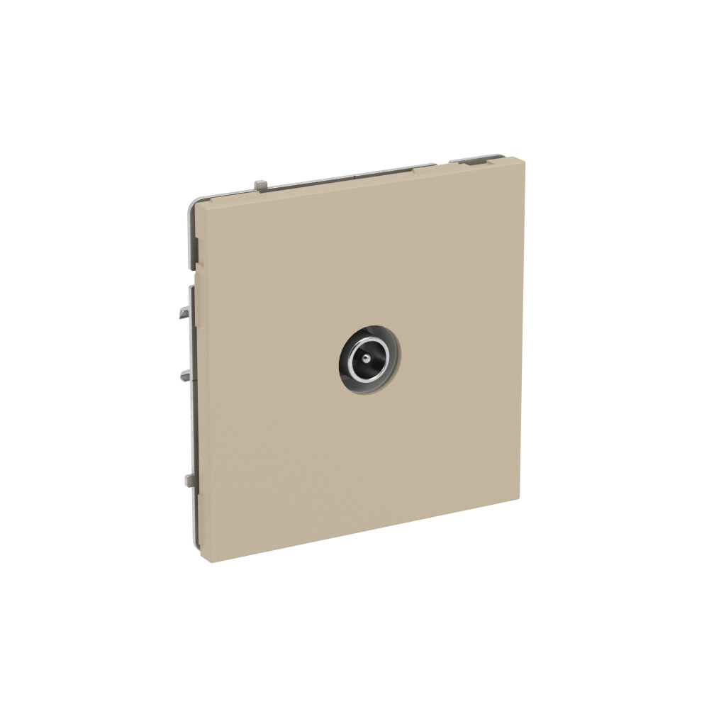 Розетка TV оконечная, KANT, ванильный марципан