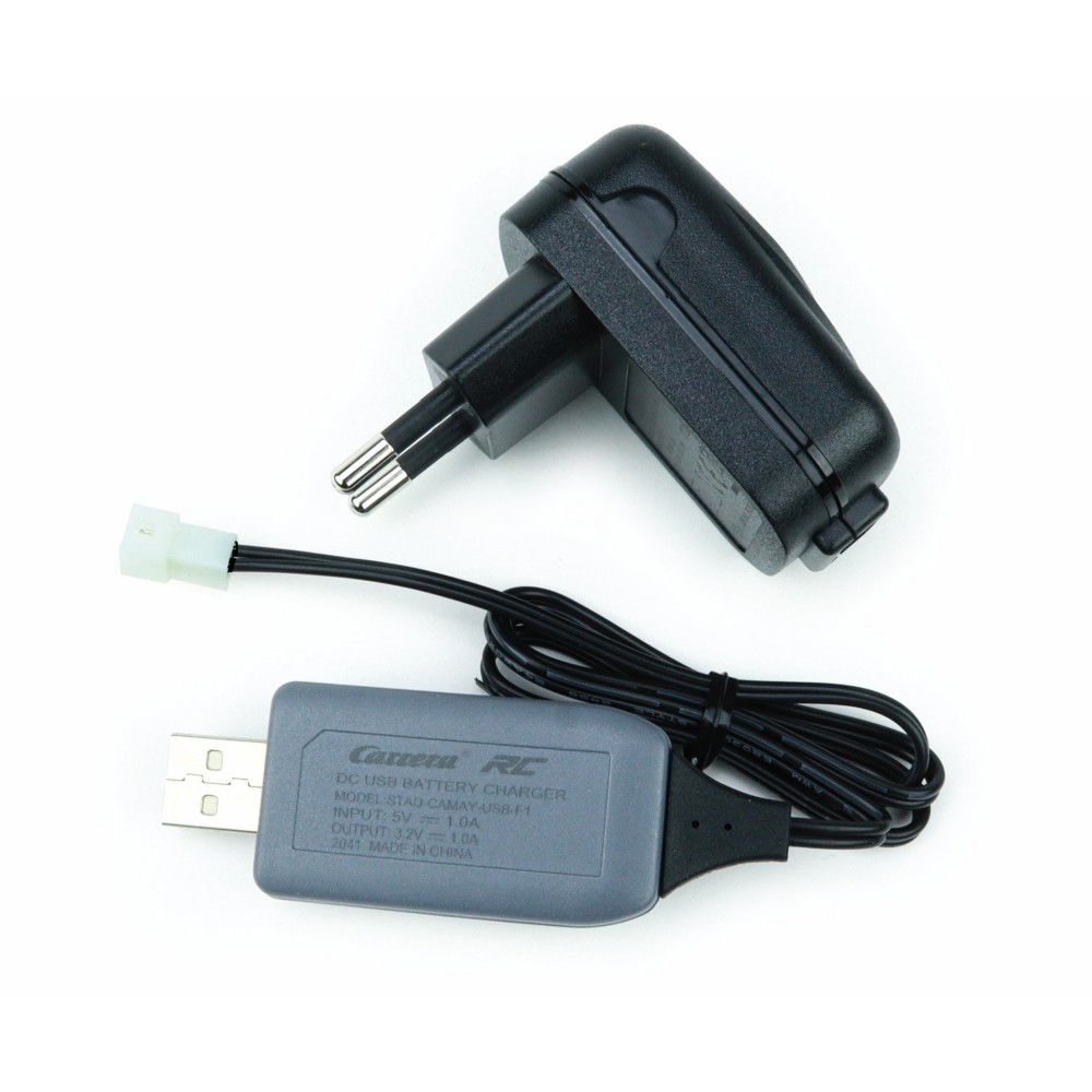 Набор быстрой зарядки Carrera RC 600070: зарядное устройство GS и USB-кабель для LiFePo4 — фото 1
