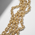 Хрустальный жемчуг в форме барочной жемчужины, карамельный 19*11,5мм